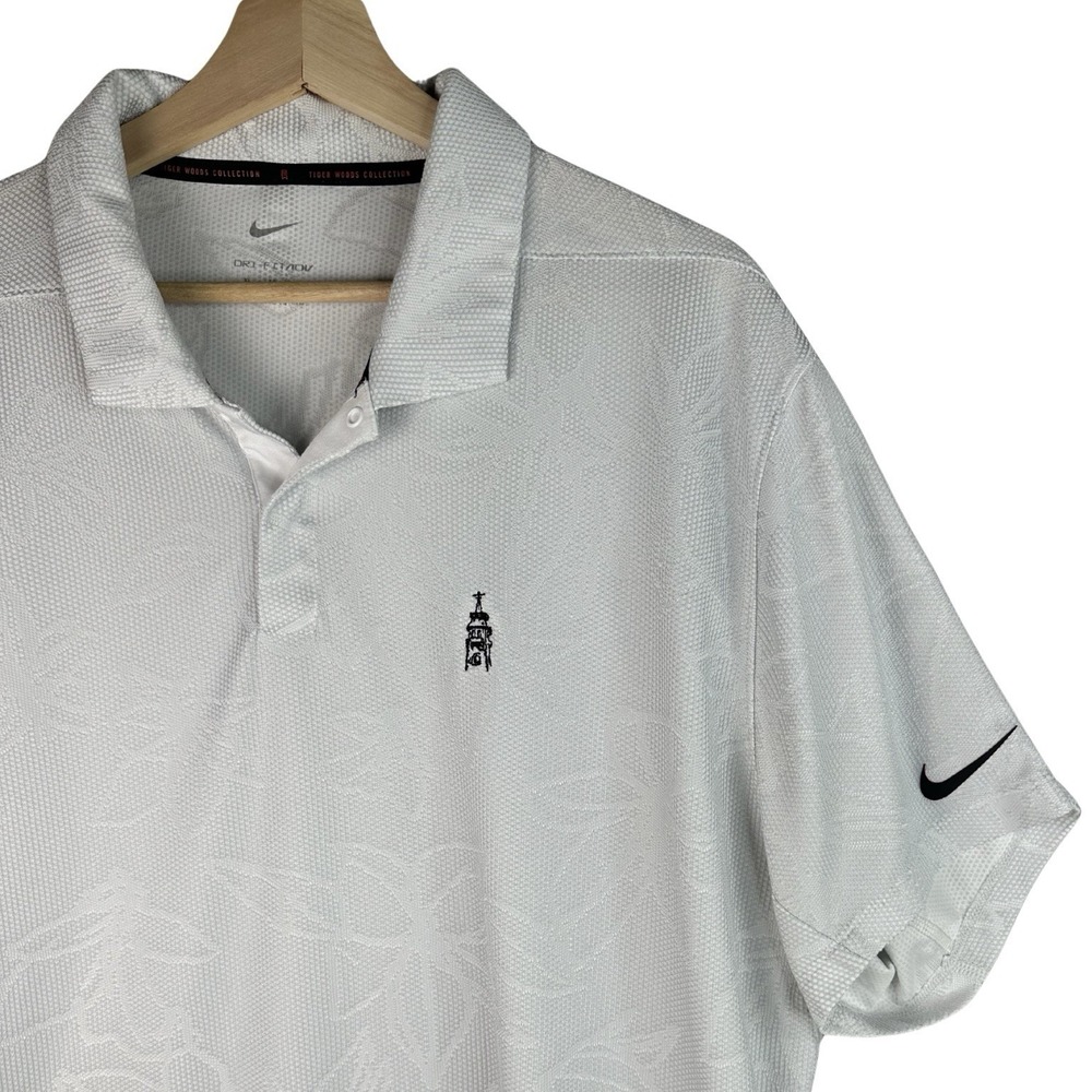 Nike‎ Dri-Fit ADV Tiger Woods Golf Polo Light Grey DH0919-025 Men's XL